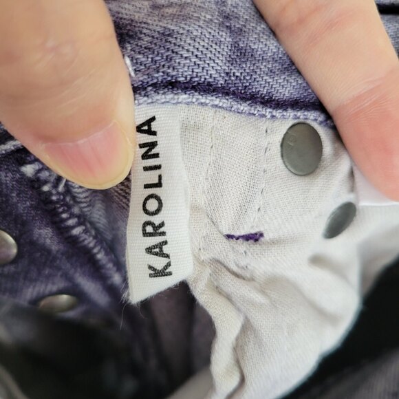 GRLFRND KAROLINA You Got The Look Distressed High Rise Button Fly Jeans Sz 23 - Picture 13 of 16